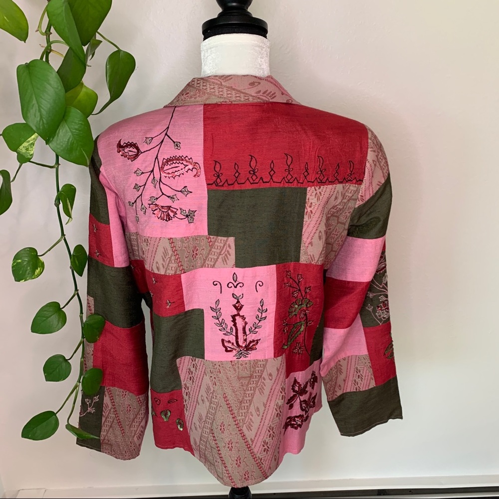 Alex Kim Vintage Patchwork Blazer. - image 2